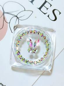 70 piezas Kit de joyería de dientes con piedras de imitación autoadhesivas: gemas de mariposa para dientes, piedras de imitación de fondo plano, diamantes redondos, decoración brillante para dientes, fácil de colocar y quitar, accesorios de cristal, gótica Y2K para Halloween, incluye herramienta y pegamento