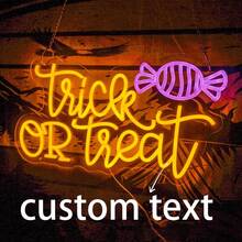 Custom Neon Sign Room Decor, Festival Decorations Neon Sign Room Decor Personalized Halloween Christmas Thanksgiving Gift Festival Led Sign Decoration, Birthday Party Neon Sign Customization, Valentine's Day Neon Sign Background Decoration Dimmable Neon Sign. Gifts Graduation