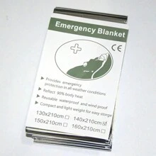 5 PCS Cobertor de isolamento de emergência, cobertor de acampamento de sobrevivência, cobertor de folha de emergência, embalagem independente, adequado para maratonas, viagens ao ar livre, caminhadas, sobrevivência de emergência ou primeiros socorros