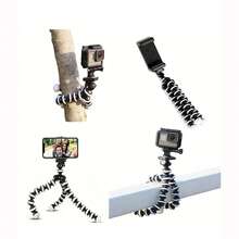 Versatile Octopus Tripod Stand For SLR, Micro Single Camera, And Mobile Phone - Portable And Stable - Black and White - View 2