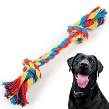Pet Teether Bone Dental Toy Rope Tartar Remover For Medium And Large Breeds - 彩色 - 查看 1
