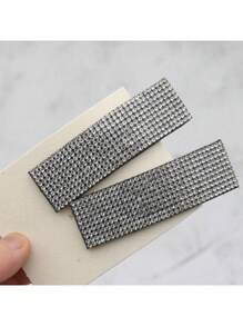 Kit 6 Pcs Glitter Tic-Tac Clip Rhinestone Clip - 彩色 - 查看 5