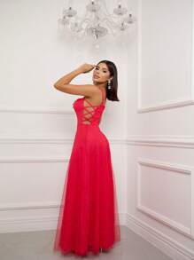 Women Dresses - Hot Pink - View 5