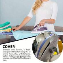 1/2 piezas Cubierta para zapatos Cubierta para plancha Protector de calor para plancha Base de plancha eléctrica Protector de tela Artículos esenciales para apartamento Artículos esenciales para dormitorio universitario Artículos esenciales para el hogar Cubierta para plancha Protege tu plancha Útiles escolares para el hogar Accesorios de viaje