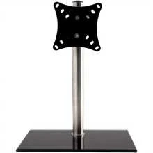 Monitor Stand 13 - 27 Inch Monitor Arm Curved Screen Monitor Mount Tempered Glass Base Monitor Stand Adjustable Ergonomic Pc Monitor Arm - Black - View 1