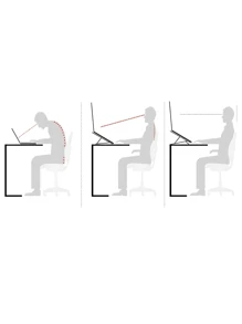 Laptop Stand - Foldable Iron Notebook Stand - 銀色 - 查看 5