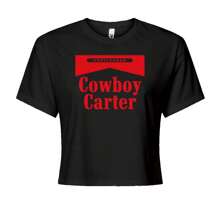 Camiseta corta Cowboy Carter Country Act Two - Azul Marino - Ver 2
