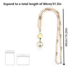 1Pc Lanyard Lanyards For Id Badges Teacher Lanyard Lanyards For Keys Retractable Lanyards For Id Badges Holder Cute Keychain Lanyard Women (Includes 2 ID Rubber Covers) Back To School