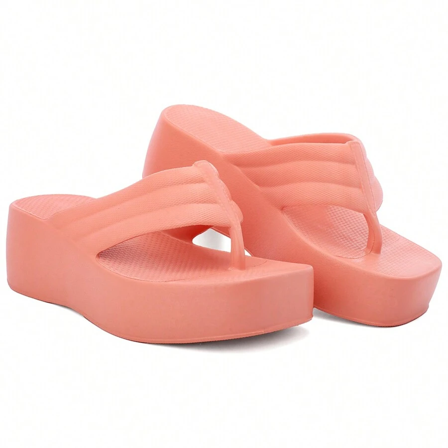 Women's Clogs Sandals Flip Flops Platform Delta Nuvem Women's New Release Light And Comfortable - Màu hồng gỉ - Xem 1