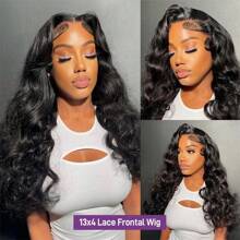 Wavy Human Hair Wig 13x4 13x6 Lace Frontal Wig Brazilian Hair Wig Pre Plucked Baby Hair Transparent Natural Wig 180% Density Bling Hair