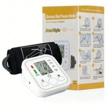 Baumanometro Digital Medidor De Presion Arterial Aparato Para Checar La Presion De Brazo Fácil Traslado Y Manipulación Práctico Para Mediciones Instantáneas Precisas De Presión - W6100 - Baumanometro - Blanco - Ver 1