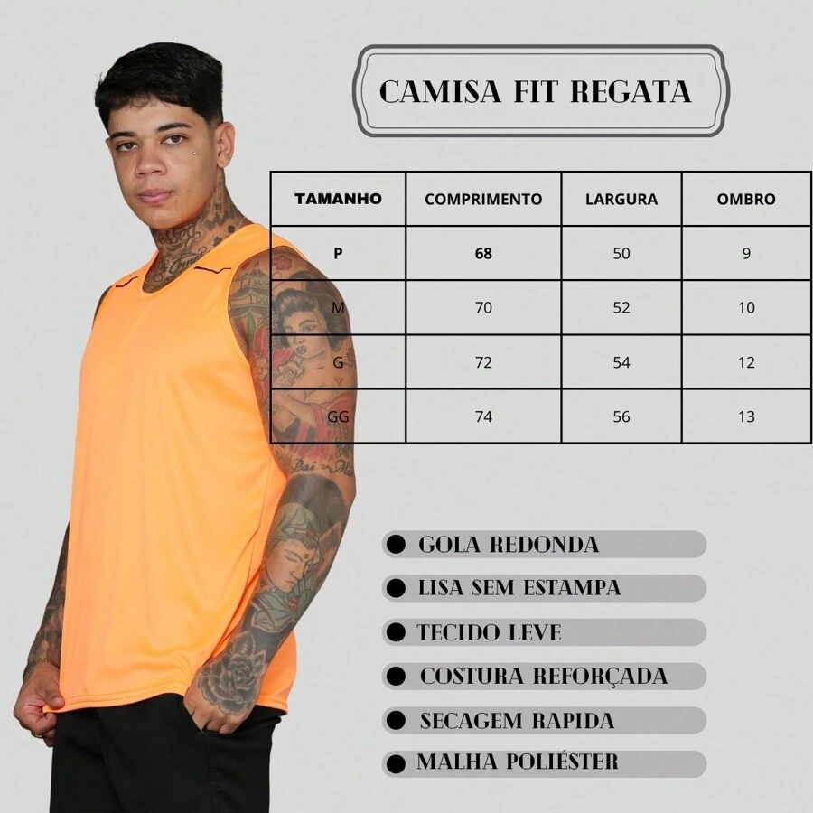 Men's Dry Fit Sports Tank Top For Gym Walking - trái cam - Xem 1