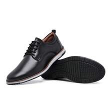 Men's Casual Dress Shoe, Oxford Style, Everyday Wear. - 黑色 - 查看 2