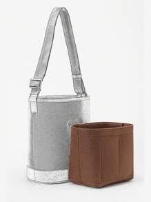 1buc găleată geantă de căptușeală organizare despărțitor geantă de cumpărături căptușită în geantă geantă interioară, geantă căptușită cu pâslă geantă de depozitare pentru cosmetice în pungă clasificare geantă de depozitare separare, portofel portabil cu fermoar geanta cosmetică pentru depozitare geanta de mână geanta de căptușeală pentru depozitare geantă de suport organizare în pungă geantă de depozitare căptușită cu pâslă Pentru MLB New Bucket Bag