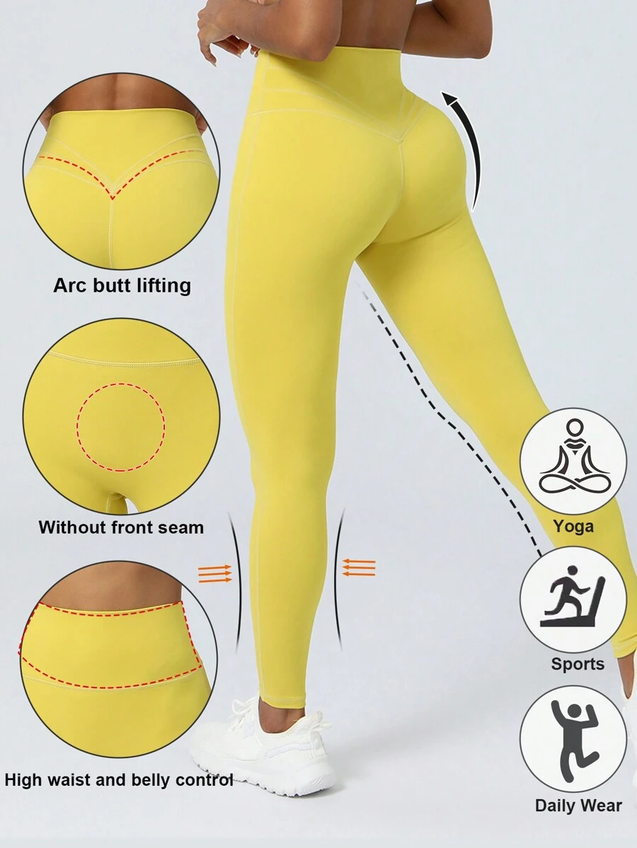 Sodalemon 女士无缝瑜伽紧身裤健身锻炼紧身裤提臀运动裤