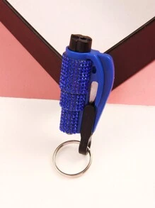1件装原装应急钥匙扣汽车逃生工具，二合一安全带切割器和车窗破窗器，应急锤汽车配件包挂饰背包，适合上学、送父母、毕业典礼和教师的可爱哥特风Y2K礼物 - 彩色 - 查看 11