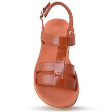 Women's Flat  Sandal Comfortable Everyday Lightweight Soft Promotion - 駝色 - 查看 3