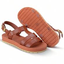 Women's Flat  Sandal Comfortable Everyday Lightweight Soft Promotion - 駝色 - 查看 2