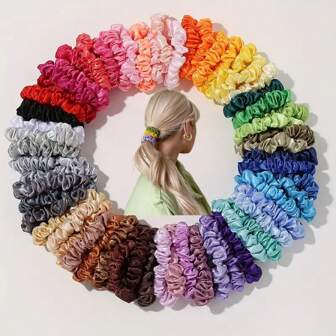 10-30pcs Multi-Color High Elastic Multi-Purpose Hair Ties, Can Be Freely DIY Accessories