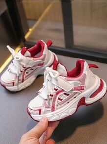 2025年新款儿童男童女童休闲运动鞋 - 紅色 - 查看 2