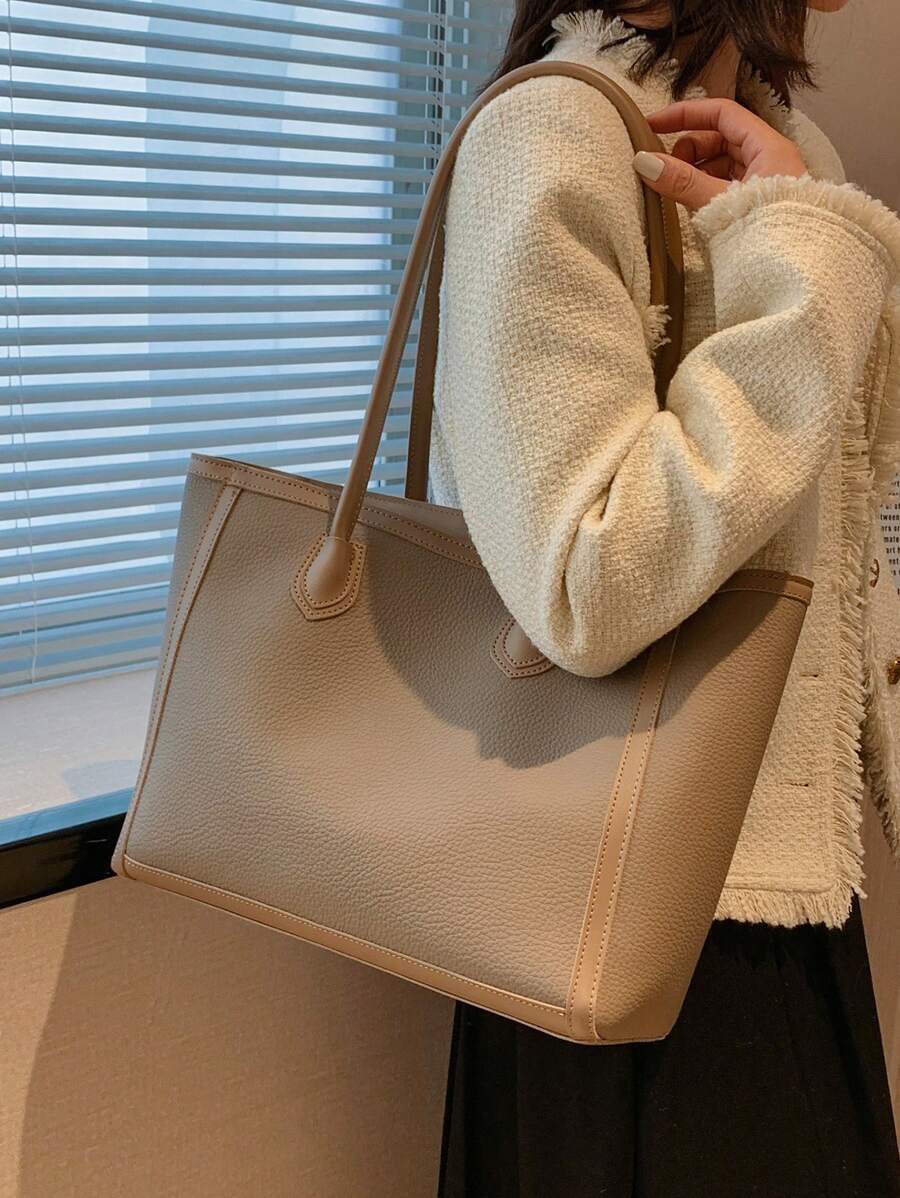 大容量女士手提包，适合日常通勤，适合女士，秋冬季