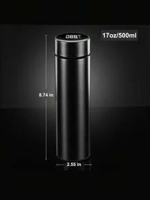 1pc Stainless Steel Insulated Water Bottle With Temperature Display, Tea Infuser, Smart Temperature Indicator, Large Capacity, Best Gift For Friends, Colleagues And Loved Ones In Summer And Winter - Multicolor - View 6