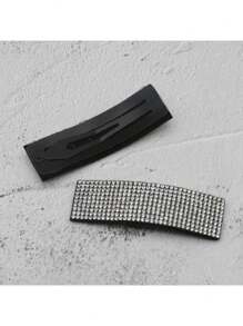 Kit 6 Pcs Glitter Tic-Tac Clip Rhinestone Clip - 彩色 - 查看 2