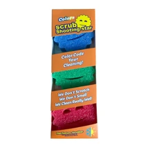 3 包厨房洗碗海绵 - 带脸，与爸爸妈妈一起有趣地清洁，耐刮擦，圣诞节和万圣节的可爱清洁用品，洗碗海绵随机颜色 - 彩色 - 查看 2