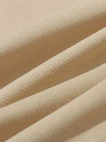 Tween Girls Plaid Bow Pumpkin Slogan Print Apricot Pullover Sweatshirt, For Autumn & Spring For Halloween - Apricot - View 6