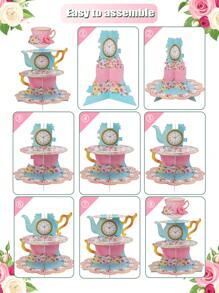 1 chiếc giá đựng bánh kiểu ấm trà, giá đựng tráng miệng, giá đựng bánh donut và cupcake cho tiệc trà chiều, vật trang trí trung tâm bàn tiệc cưới, trang trí ngày lễ mùa xuân hè, trang trí bàn ăn cho tiệc cưới, sinh nhật, tiệc mừng em bé, tiệc tụ họp bạn bè, giá đựng đồ dùng nấu ăn trong bếp, đồ dùng trang trí tiệc, trang trí tiệc màu hồng, đồ dùng tiệc sinh nhật, quà tặng tiệc. - Hồng - Xem 6