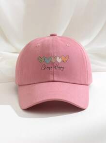 1 boné de beisebol ajustável e respirável com estampa "Chaafe Happy", chapéu de sol para golfe ao ar livre, chapéu de sol moderno com aba curva para mulheres e homens, adequado para todas as estações. - boné de baseball - Ver 6