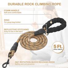 MoNiBloom No Pull Dog Harness W/Leash Set, Reflective Soft Puppy Padded Vest For Walking, Training, Easy To Put On Medium Dogs - 米色 - 查看 6