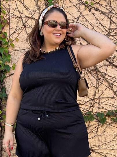 Regata Feminina Plus Size Canelada 1213