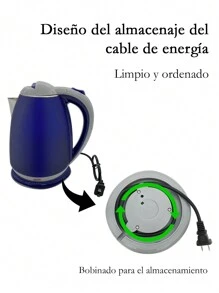 Electric Kettle, 2L Electric Tea Kettle, Stainless Steel Inner Layer, PP Outer Layer, Automatic Power-Off Protection - US A Type Plug(110-127V) - View 7