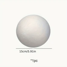 Schaumstoffkugel, weiße Polystyrol-Schaumstoffkugel, geeignet für Kunst, Handwerk, Zuhause, Schulprojekte, Partydekorationen, Polystyrol-Kugel für Kuchendekoration, Planet-Spiel, Bühnenbild, Malen Selbermachen, Hochzeitsdekoration, Weihnachten, Halloween, Neujahr, Geburtstag, Heimdekoration, glatte Handwerksschaumkugel, Handübungsspielzeug, ewige Kugel, Feiertagsklassenzimmer, Festivalparty, verschiedene Größen