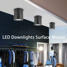 CANMEIJIA Large Size Recessed Ceiling Light, Iron Wall Lamp, Ceiling Lamp, Spotlight, Customizable Bulb, Minimalist Retro Metal Style, E27 Bulb Socket (Bulb Not Included), Suitable Voltage 85V-265V, Easy Installation, Hard-Wired, Applicable For Ceiling/Wall/Exhibition Room/Reading Room/Dining Room/Bar/Bedroom/Cafe/Dining Hall/Clothing Store/Living Room/Corridor/Entryway/Stairwell, Choose Size According To Needs - Đầu đèn E27 (công suất tối đa định mức 40W) - Xem 2