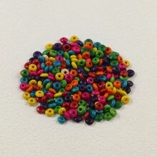 6-300 pezzi di colorate perline rotonde di legno, 4-25mm, dipinte, accessori per gioielli fai-da-te e artigianato