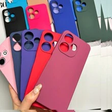 Velvet Skin Feel Phone Case For MI Redmi 13C Note 13 4G/5G Note 13 Pro 4G/5G Note 8 Note 9 A3 9A F5 POCO F5 Pro X5 Pro X6 X6 Pro M6 Pro 4G/5G Premium Quality - Màu xanh da trời - Xem 9