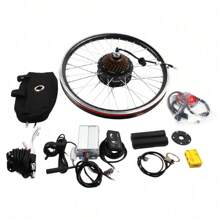 SENDERPICK Electric Bike Conversion Kit 20 Inch E-Bike Conversion Kit 36V Electric Bike Front Wheel/Rear Wheel Conversion Kit Motor E-Bike Conversion Kit - Black - View 6