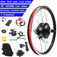 SENDERPICK Electric Bike Conversion Kit 20 Inch E-Bike Conversion Kit 36V Electric Bike Front Wheel/Rear Wheel Conversion Kit Motor E-Bike Conversion Kit - Black - View 2