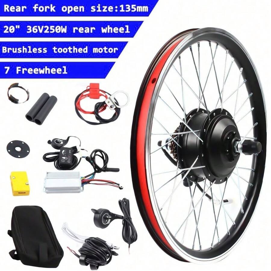 CNCEST Electric Bicycle Conversion Kit 20 Inch EBike Conversion Kit
