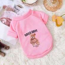 Spring Autumn Winter New Dog Clothes Cute Pet Puppy Kitten Hoodies Teddy Pomeranian Pet Clothing - Baby Pink - View 11
