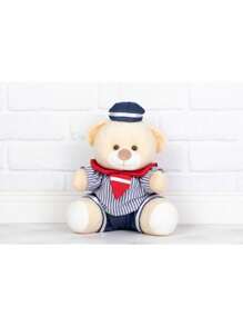 Sailor Bear Trio Tedde 18/22/26 - For Niches And Decoration - 海軍藍條紋 - 查看 3