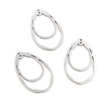 5pcs 316 Stainless Steel Charms Geometry Metal Stamping Blanks DIY Porous Connector Pendant Necklace Earring Accessories