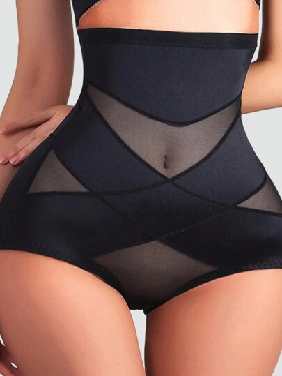 Faja moldeadora sin costuras para mujeres, de tejido negro, para levantar caderas, adelgazar el abdomen y dar forma