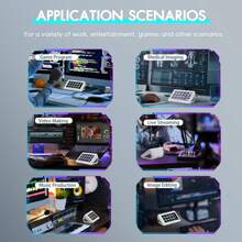 Stream Studio Controller ATTACK SHARK * A.JAZZ AKP153 Stream Studio Controller Keypad Type-C Wired With 15 Macro LCD Key&1 Side Screen Display Detachable Stand For Multi Action Triggered In Win OBS App[Programmable LCD Keys And Screen Display]Designed With 15 Visual Keys