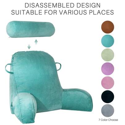 Bed Reading Pillow Back Rest Lumbar Support Arm Seat Lounger With Neck Cushion Support Arm Seat Cushion Lounger Backrest Reading Pillow With Neck Rest Lumbar Support Arm Seat Cushion Lounger