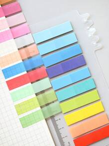 200 张便签，1 张索引贴纸，半透明色，每张便签 10 种不同颜色款式，学生书籍，用品，标签贴纸，办公用品，分类贴纸 - 彩色 - 查看 6