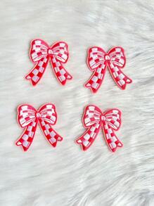 Colorful Aesthetic Dainty Bow Embroidered Iron On Patches For DIY Trucker Hats, Clothes, Jeans, Jackets, Backpacks Decoration