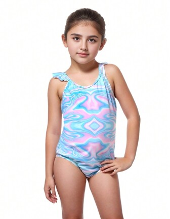 Traje De Baño De Una Sola Pieza Para Niña